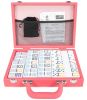 Leather Mexican Train Game Set - Pink